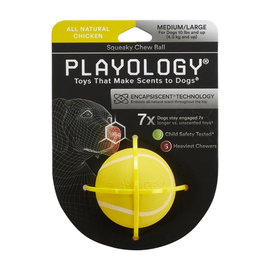 Squeaky chew ball chicken Medium, , large image number null